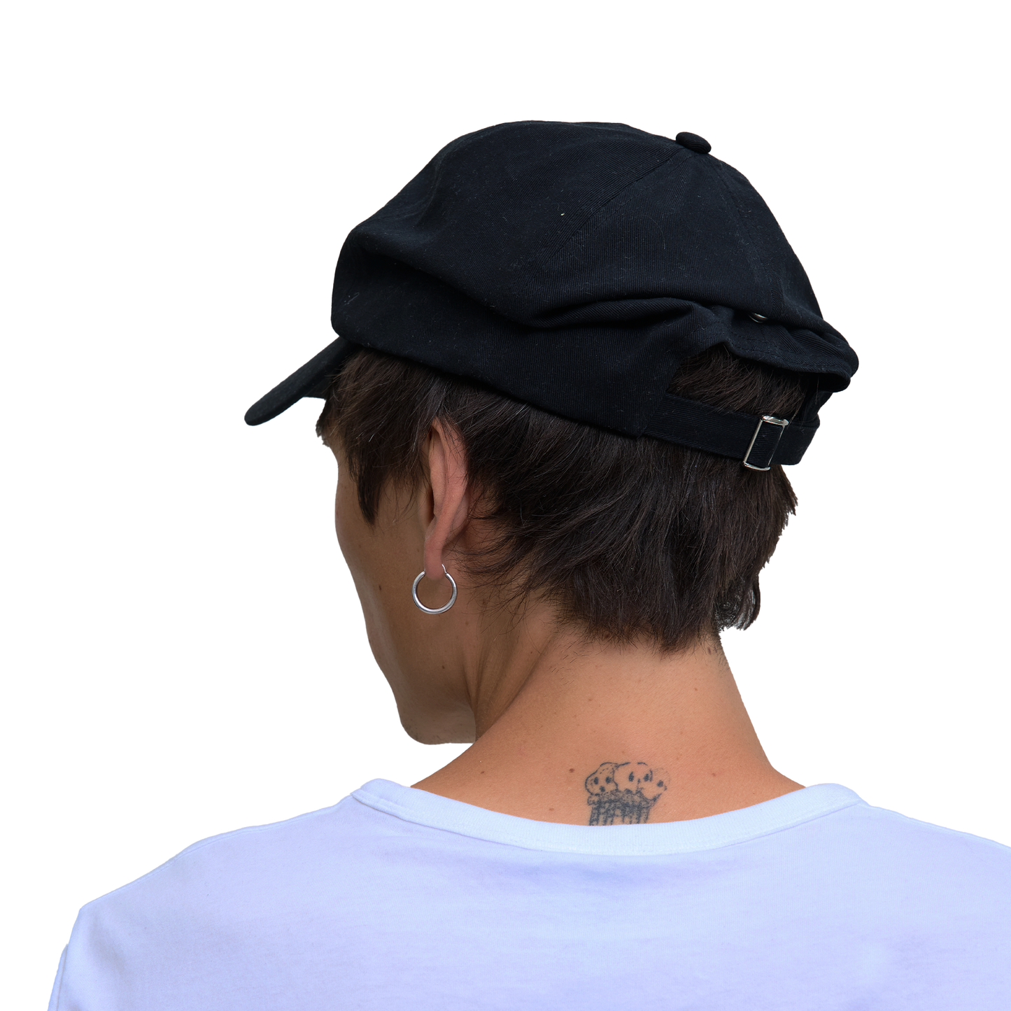 Draped Cap Black