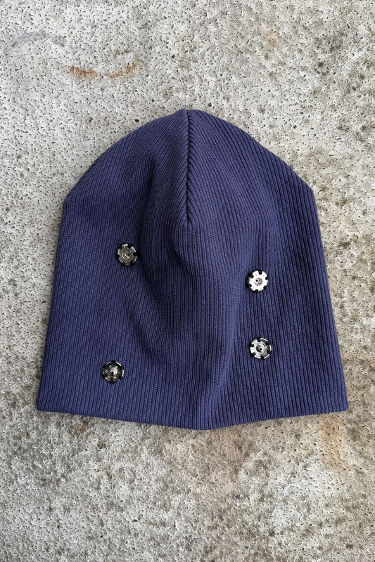 Draped Beanie Purple