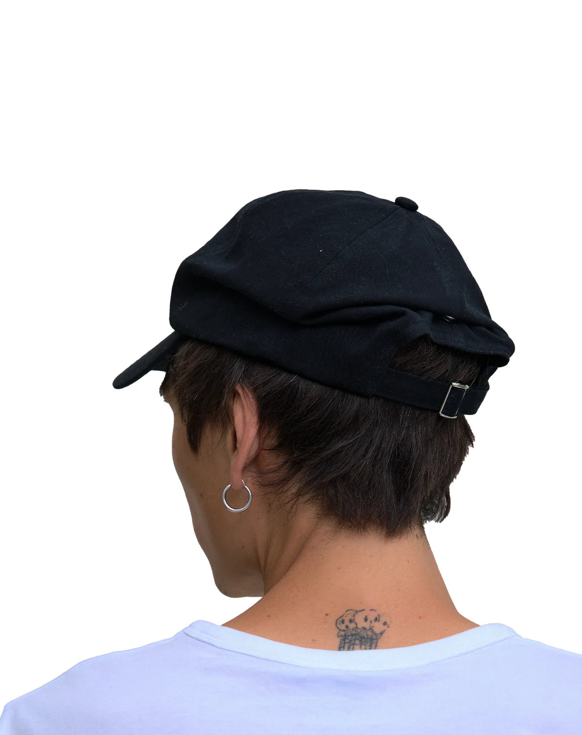 Draped Cap Black
