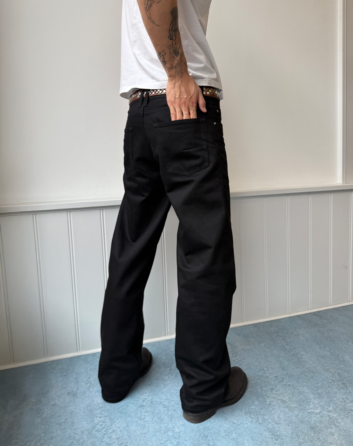 Straight Curved Jeans