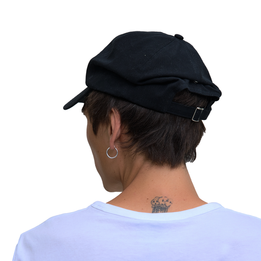 Draped Cap Black